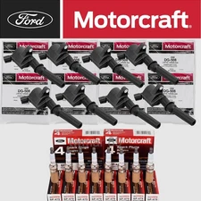 8Set OEM Motorcraft Ignition Coil DG508 &Spark Plug SP479 For Ford F150 4.6 5.4L