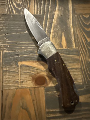 C. Jul. Herbertz AISI 420 Folding Pocket Knife 219310 Used Wood Handle
