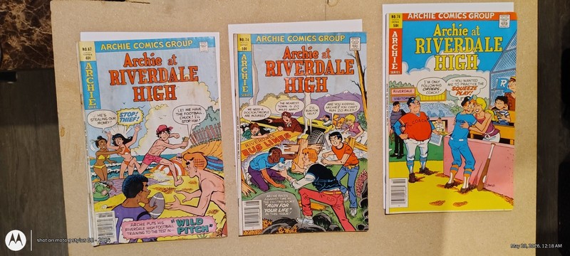 Archie at Riverdale High Lot (3) — #67 #74 #76 — Bronze Age — FN/VF