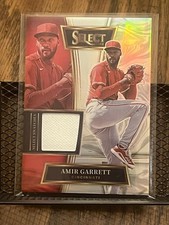 AMIR GARRETT 2022 PANINI SELECT SWATCHES PRIZM REDS WORN JERSEY PATCH RELIC /250