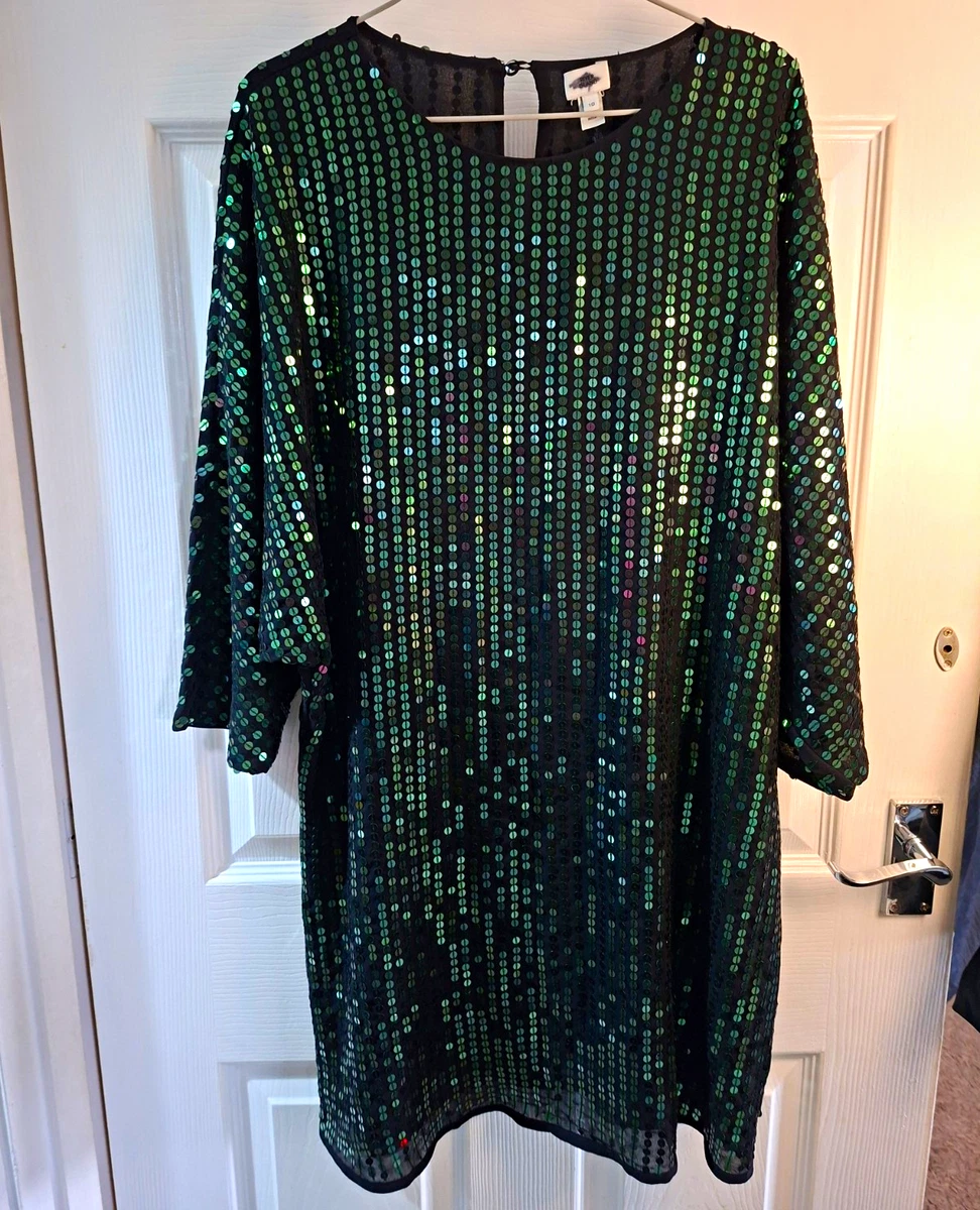 river island green sequin dress Women's Long Sleeve for sale corset-inspired