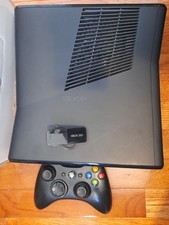Xbox 360 Slim Black Console Bundle 20GB 1controller Wireless bluetooth head set 