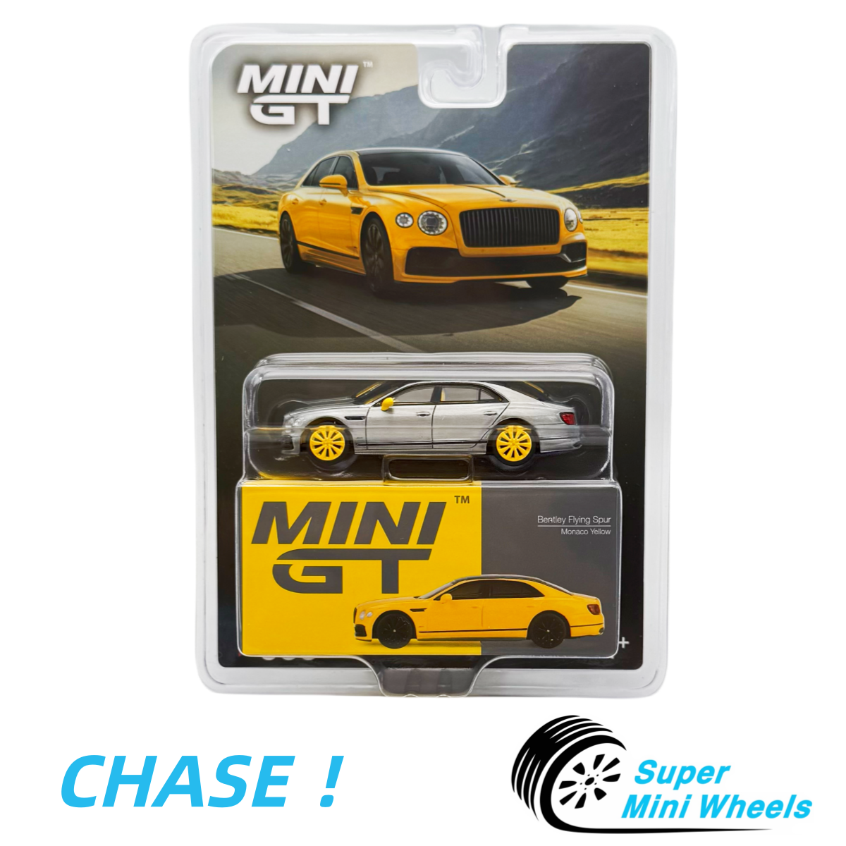 CHASE ！Mini GT 1:64 Bentley Flying Spur Monaco Yellow #955 | eBay