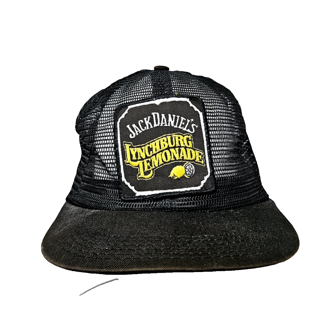 Vintage Jack Daniels Lynchburg Lemonade Snapback Trucker Mesh Hat USA made 80s