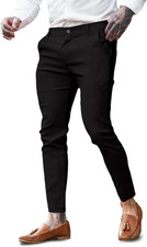 Mens Dress Pants Slim Fit Chino Pants for Men Stretch
