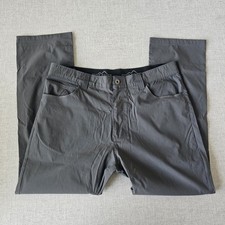 Eddie Bauer Tech Pants Mens 38x30 Gray Nylon Stretch Hiking Outdoor Travel