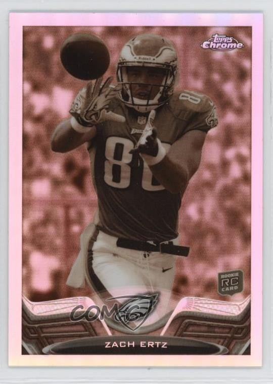 2013 Topps Chrome Sepia Refractor 20/99 Zach Ertz #76 Rookie RC 7v7