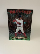 Kristian Campbell Unleashed Green Laser 2025 Donruss Baseball  #5 Parallel SP