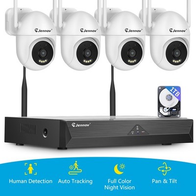5MP Home Outdoor Wireless 10CH NVR WIFI CCTV Security Camera System Waterproof