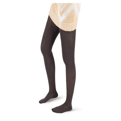 Conte Women's Organic Cotton Tights - 150 Denier Chocolate Medium