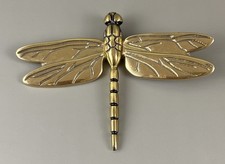 Signed Michael Healy Dragonfly Door Brass & C...
