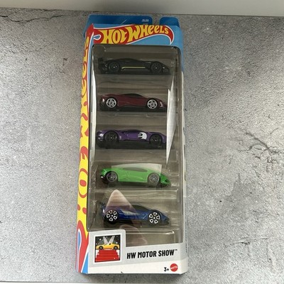 ミニカー HotWheels Ferrari Lamborghini 5pack Hot Wheels HW Motor Show 5 Pack Ferrari Lamborghini Aston Martin