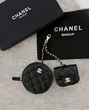 CHANEL Beauty VIP regalo portamonete e custodia AirPod GWP NERO NUOVO CON SCATOLA