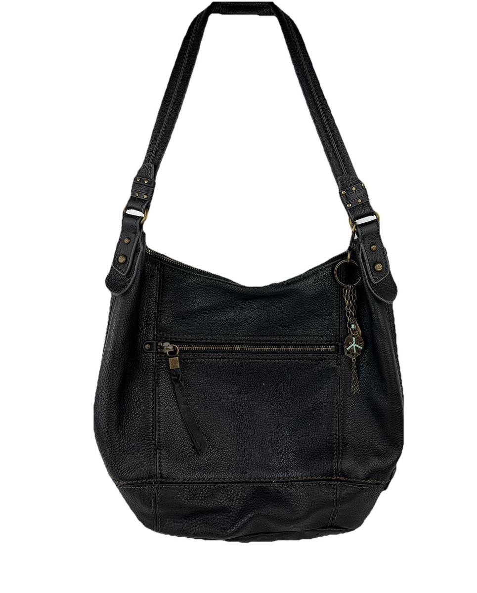 The SAK bohemian black leather crossbody backpack the sak crossbody Purse Black Leather Boho. Fabric Strap | eBay main image 2