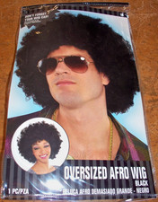 Black Giant Afro Wig Super Big Jumbo Disco 70s Costume Large Fro Curly Oversized
