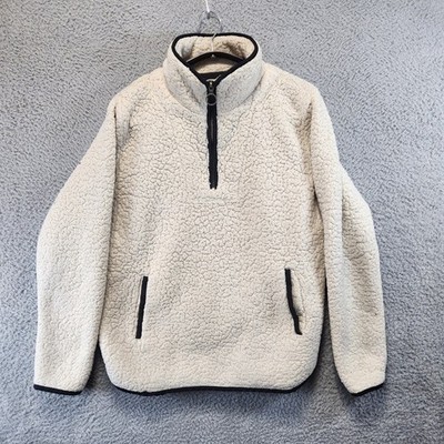 Thread & Supply Sherpa Style Fleece Half Zip Pullover Sweatshirt Womens Small