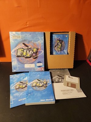 Fly! Flight Simulator Big Box (Windows PC, 1999) Complete CIB