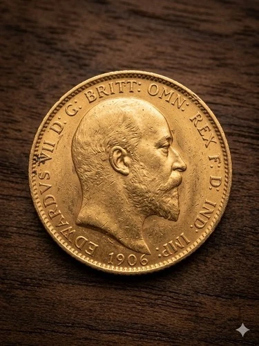 1906 Edward VII Gold Sovereign — photo from the most recent tracked eBay sale