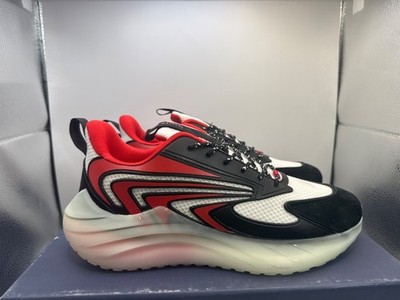 Mazino Krypton sneakers in the red, black, and white colorway