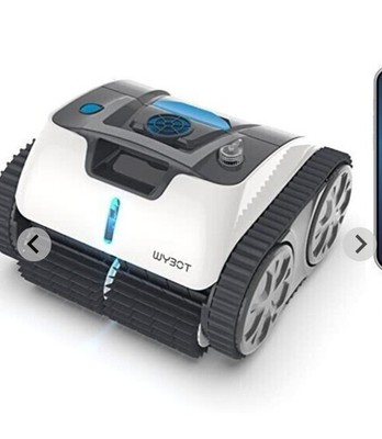 WYBOT WY100MAX kabelloser Poolroboter, wiederaufladbar, 120 min, weiß/grau/blau