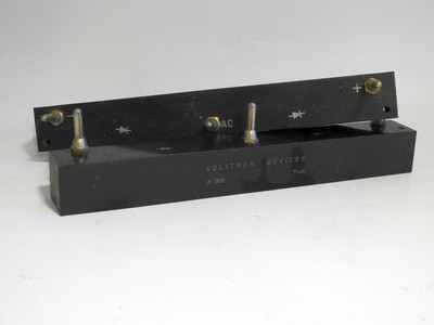 TWO NEW NEVER USED SOLITRON K-805 HIGH VOLTAGE HIGH CURRENT 1/2 WAVE RECTIFIER
