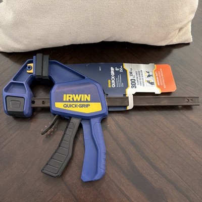 New IRWIN QUICK-GRIP Bar Clamp, One-Handed, Medium-Duty, 6-Inch (1964717), Blue