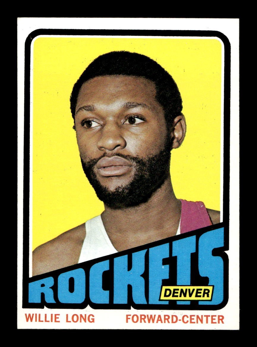 1972 73 Topps #214 Willie Long Rockets EX-MT+ *5q