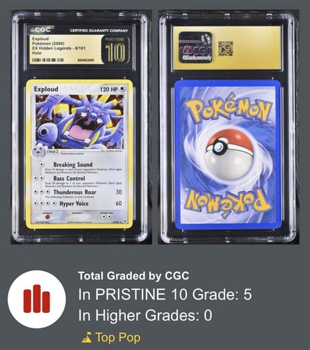 Exploud graded CGC 10 for sale on eBay