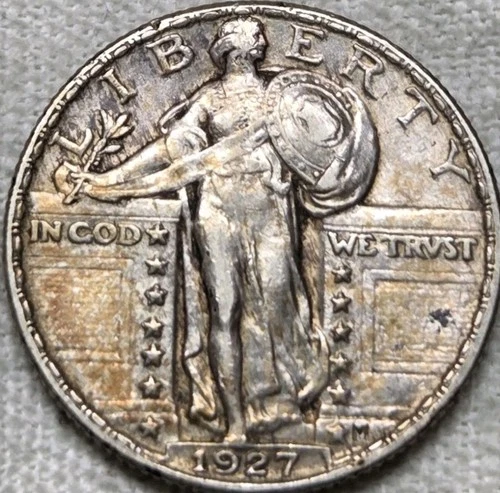 1927 Standing Liberty Quarter XF+ or AU.  Free Shipping.