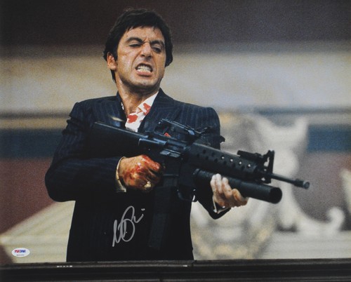 Al Pacino Scarface Authentic Signed 16x20 Horizontal Shooting Photo PSA/DNA Itp - 第 4/5 張圖片