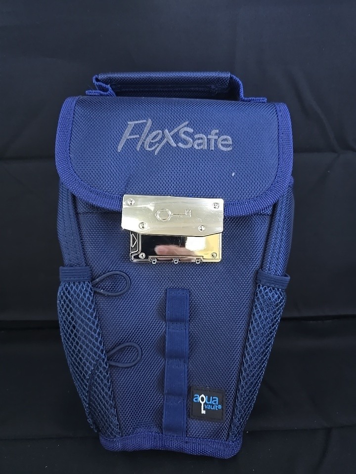 NEW FlexSafe Aqua Vault AntiTheft Portable Safe Slash Resistant Combination Lock