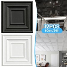 12/24/36Pack Drop Ceiling Tiles PVC Wall Pane...
