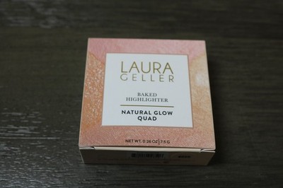 Laura Geller Baked Highlighter Natural Glow Quad 4 Shades 0.26oz NIB