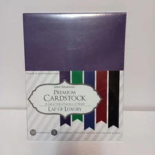 Darice Cardstock 65 Lbs Lap of Luxury 8.5" X 11" 25 Sheets 5 each Solids NEW