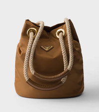 BNWT - Prada Prada Mariner Re-Nylon small bucket bag 1BE0822HG8 brandy - BNWT