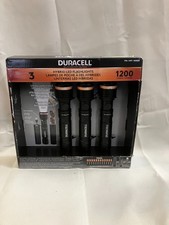 Duracell Durabeam ULTRA HYBRID LED Flashlights Rechargeable & AAA Batteries 3 Pk