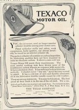 Magazine Ad - 1912 - Texaco Motor Oil - (#1)