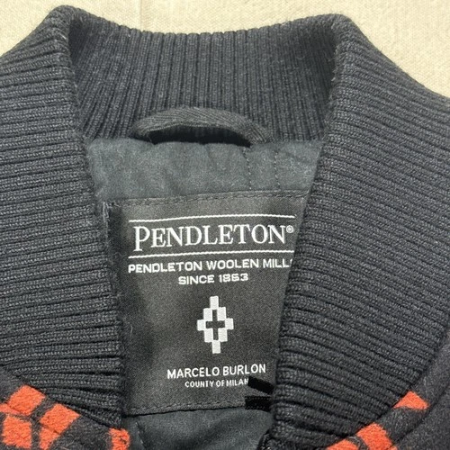 Marcelo Burlon x PENDLETON Wool Aztec Bomber NWT Sz XL Made In Italy image 3