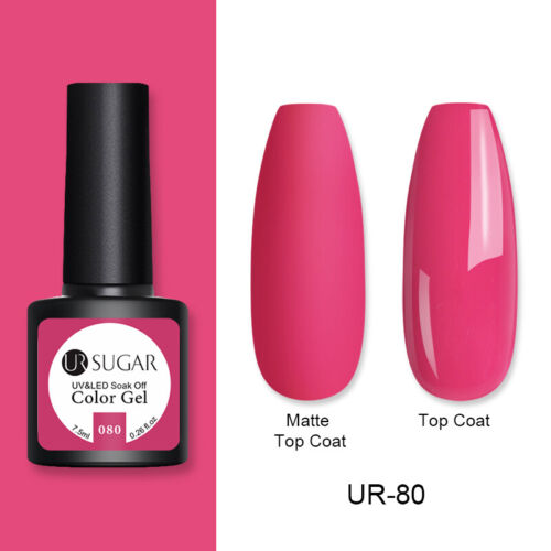 UR SUGAR 172 Colors UV Gel Polish Glitter Purple Top Base Gel Gel Varnish 7.5ml - Picture 76 of 119