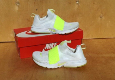 Size 4Y - Nike Presto Extreme SE (GS)- White/Volt -BIG KIDS Running Sneakers