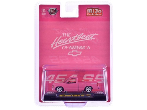 1991 CHEVROLET C1500 SS 454 PICK UP TRUCK 1:64 PINK BY M2 MACHINES 31500-MJS76