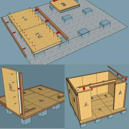 5m x 3m selbstgebautes isoliert Gartenbüro DIY-Kit ISO Gartenhaus Studio-Büro - Bild 11 von 24