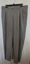 Perry Ellis America Men’s Pants Slacks Tan Pleat Front Classic Fit 36x32