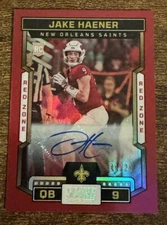 2023 Score Jake Haener Red Zone Rookie Auto /20 RC Saints FSU Color Match SSP