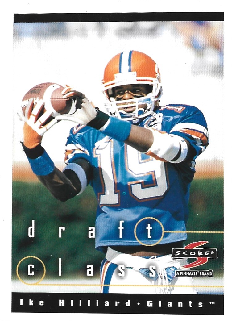 1997 Score #286 Ike Hilliard rookie card, Florida Gators legend