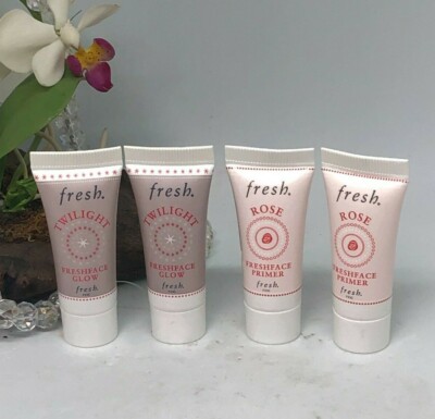 4x Fresh Freshface Rose Makeup Primer + Twilight Glow Illuminating Cream- .17 oz