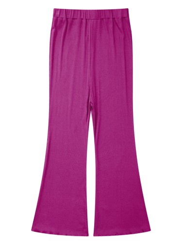 Kids Girls Pants Tummy Sweatpants Athletic Trousers Training Bell Bottoms Flare - Picture 30 of 43