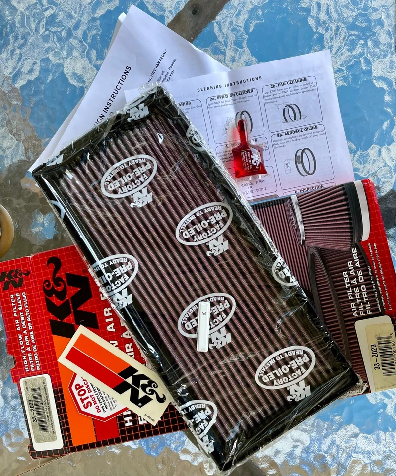 FILTRO DE AIRE K&N 33-2023 Se adapta a Ford F150 F250 F350 F450 Envío rápido. Foto 3 de 3