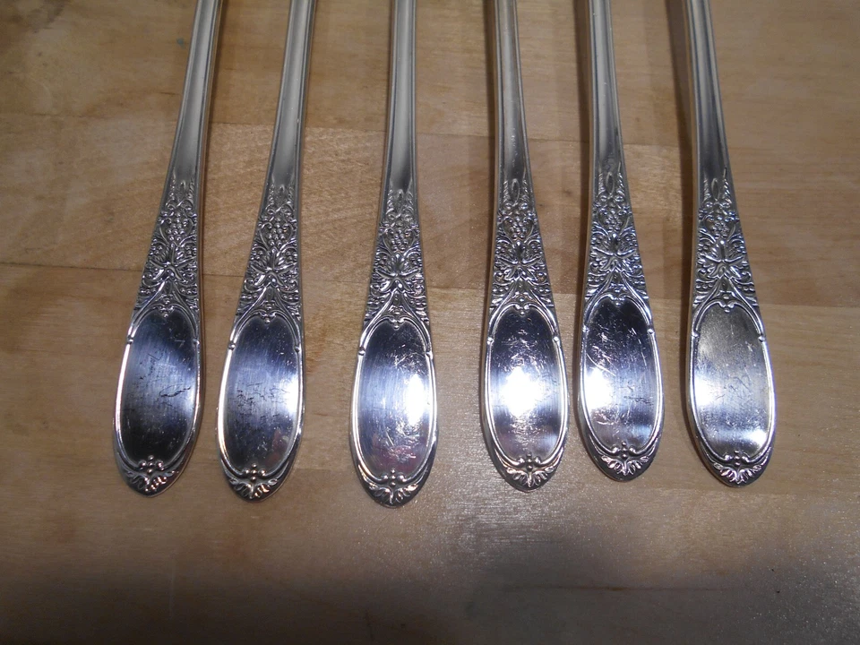 6 Rogers 1934 Borgoña/CHAMPAIGNE Patrón Rejilla o Tenedores Viande Uvas 7080 Foto 2 de 3