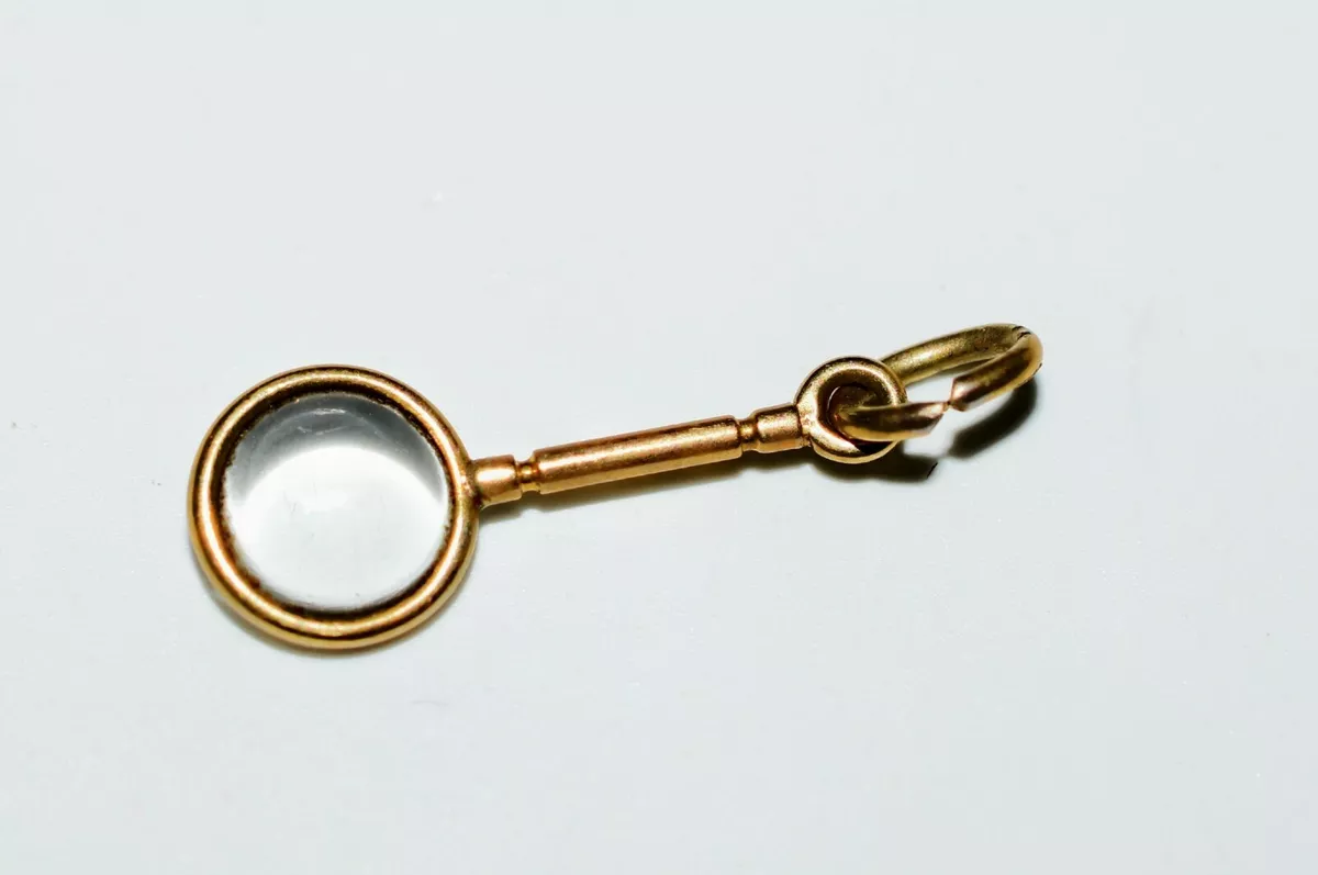 Magnifying glass best sale charm